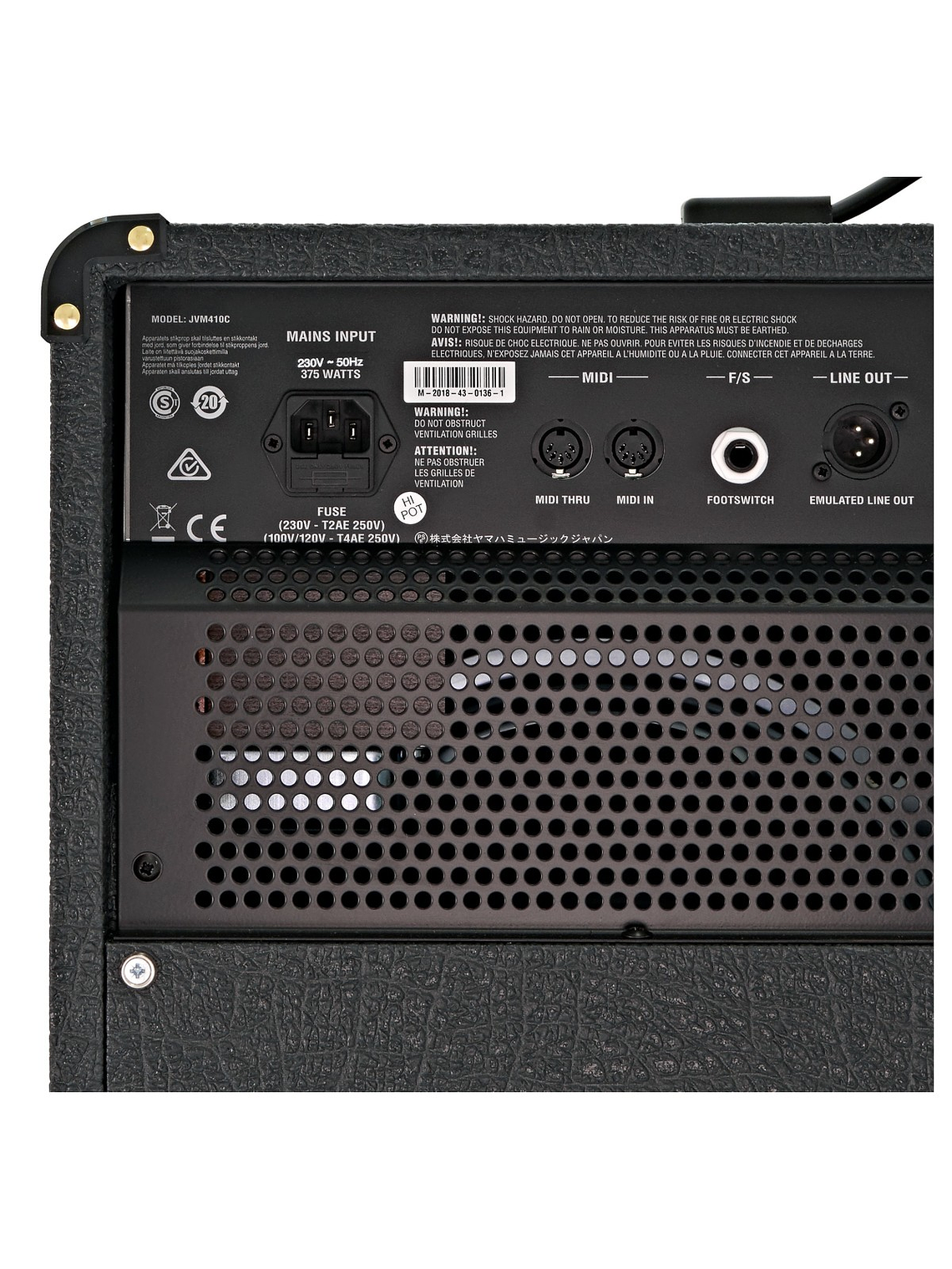 Amplificador Guitarra Eléctrica JVM410C Marshall 7