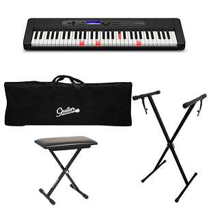 Full Pack Teclado 61 Teclas Casio LK-S450 + Atril + Sillin + Funda