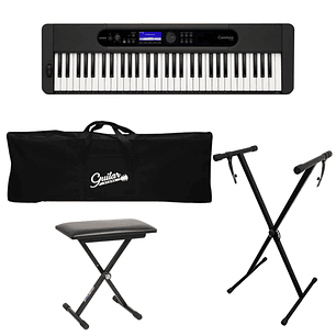 Full Pack Teclado 61 Teclas Casio CT-S400 + Atril + Sillin + Funda
