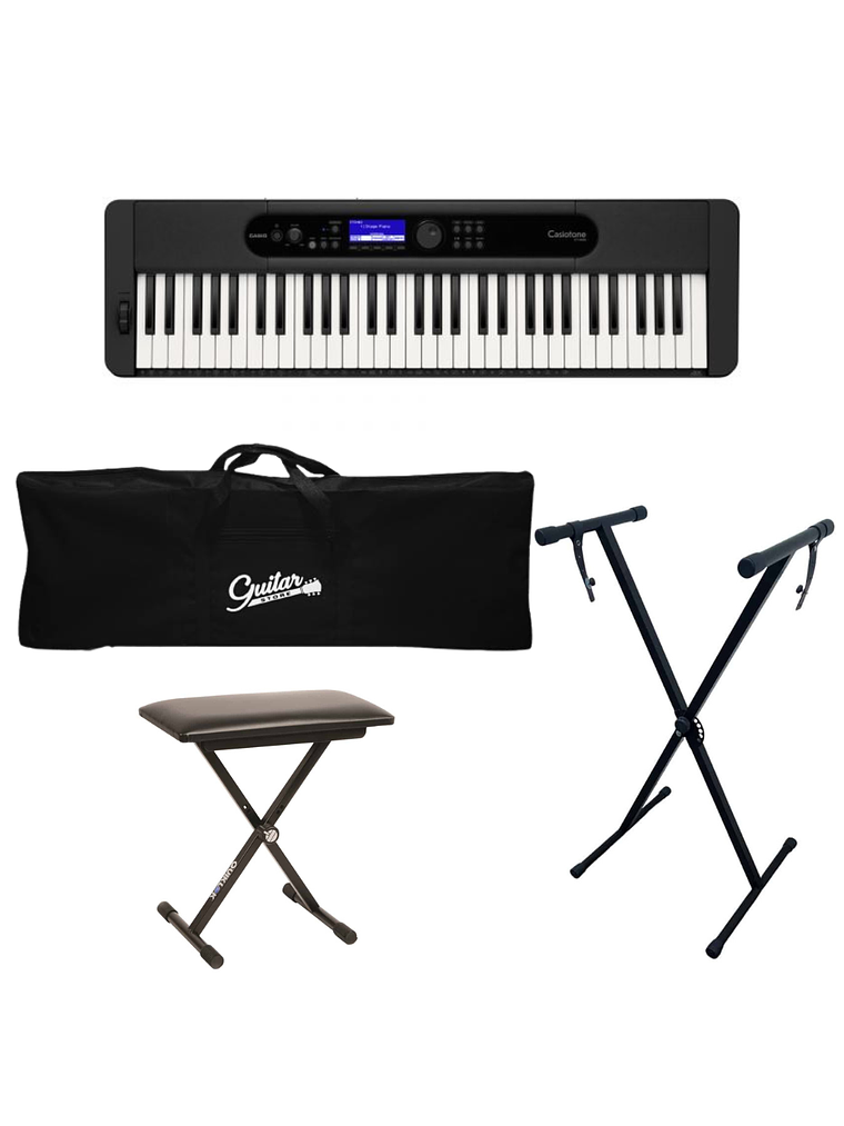 Full Pack Teclado 61 Teclas Casio CT-S400 + Atril + Sillin + Funda 1