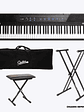 Concert 88 Full Pack Piano Digital Alesis + Atril + Funda + Sillín - Miniatura 1