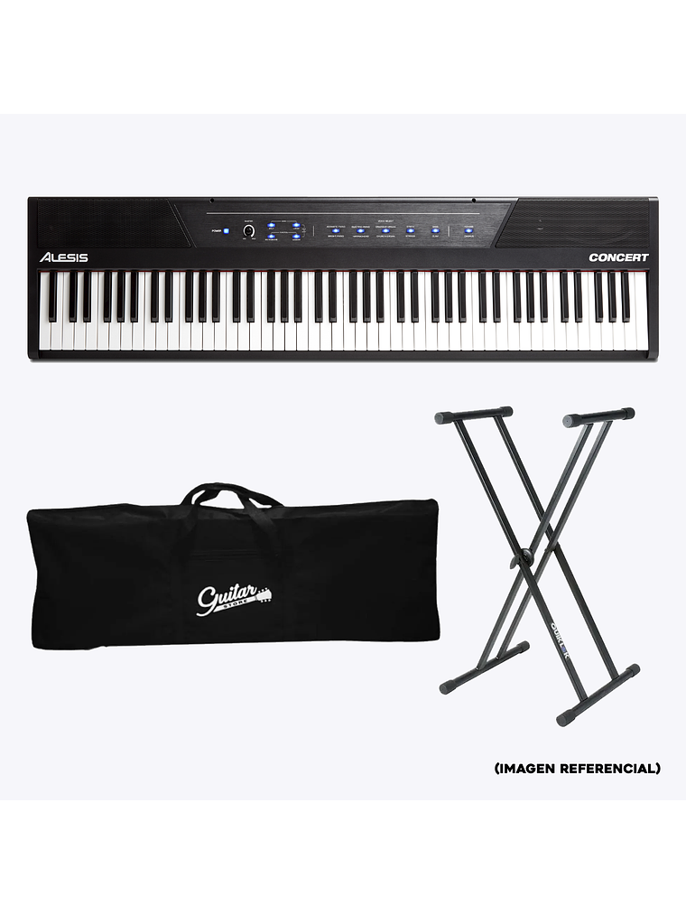 Concert 88 Pack Piano Digital Alesis + Atril + Funda 1