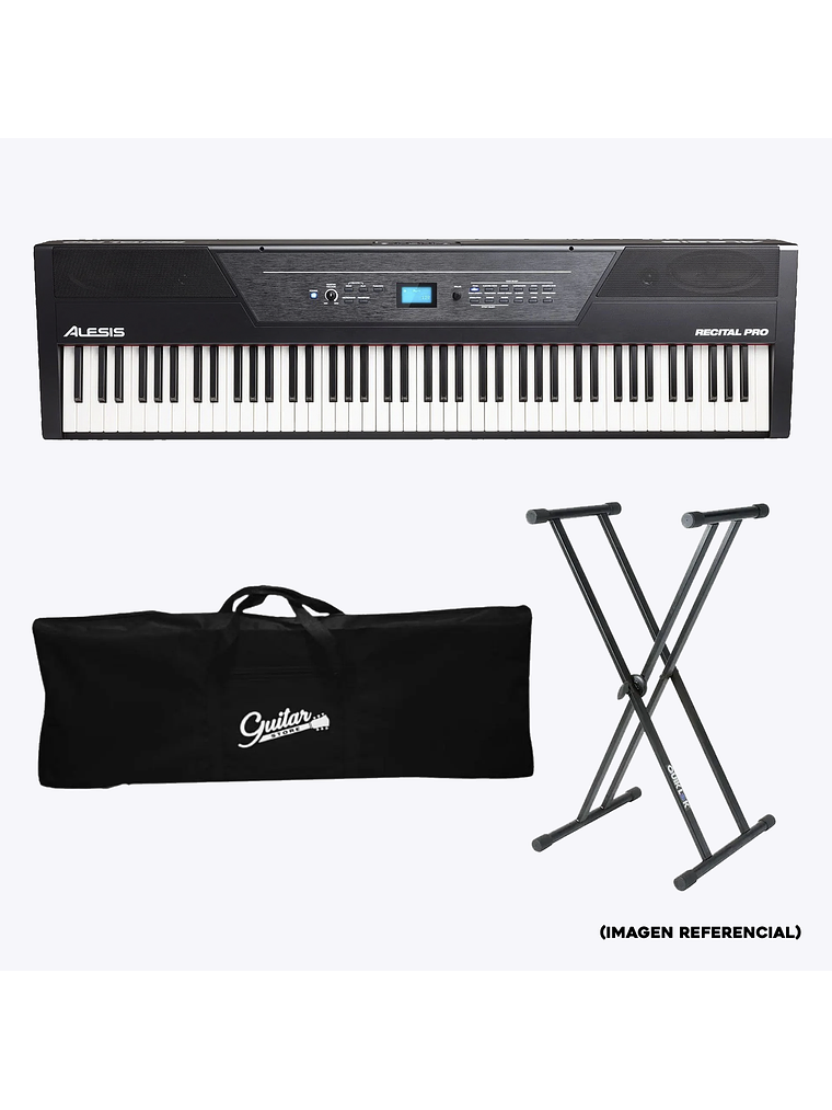 Recital Pro Pack Piano Digital Alesis + Atril + Funda  1