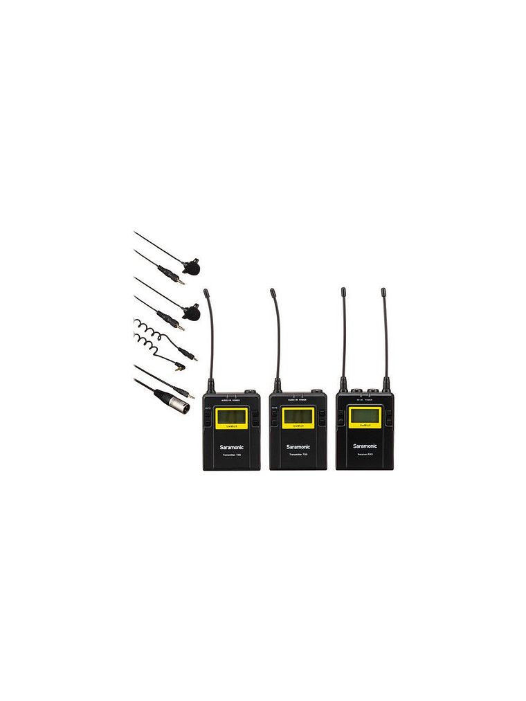 Micrófono Lavalier inalámbrico Saramonic UwMic9 Kit 2 TX9+TX9+RX9 4