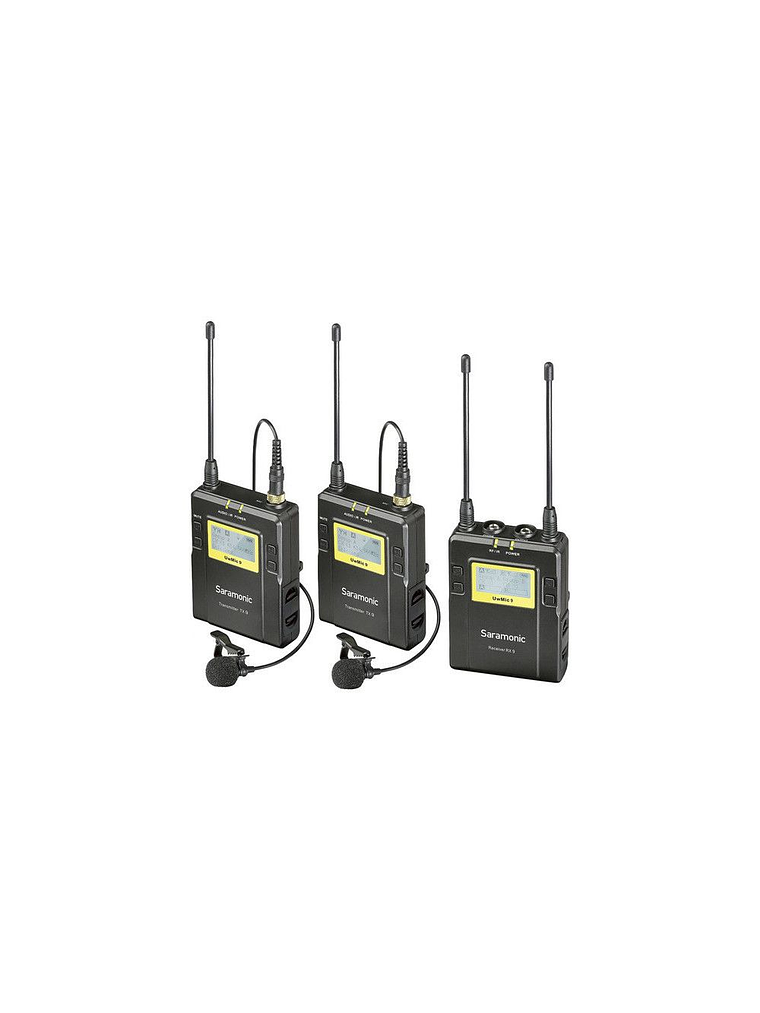 Micrófono Lavalier inalámbrico Saramonic UwMic9 Kit 2 TX9+TX9+RX9 1