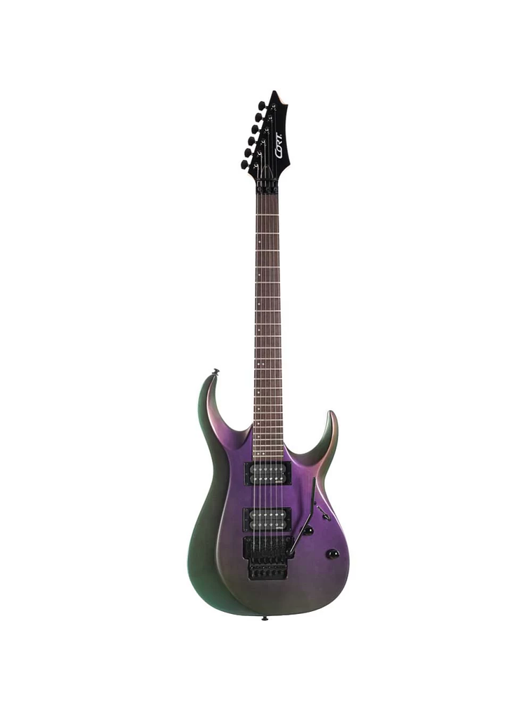 Cort X300-FPU | Guitarra Eléctrica Serie X Purpura Camaleonico 1