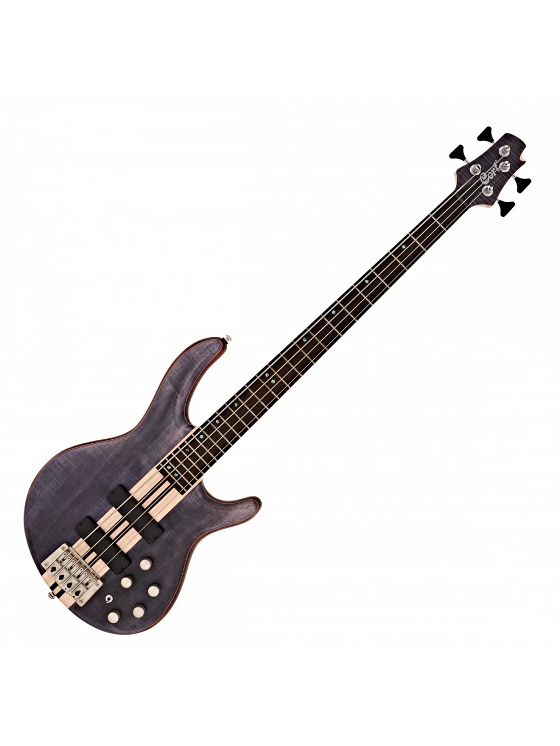 Cort A4 PLUS-FMMH-OPLB | Bajo Eléctrico A4 Plus Open Pore Blue Black 1