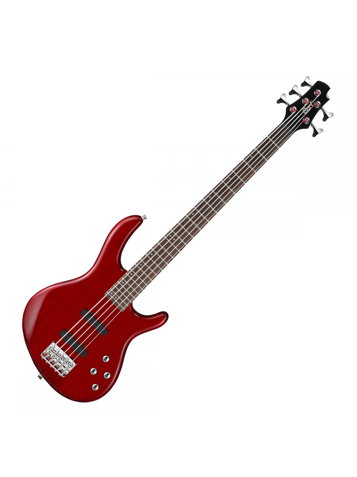 Cort ACTION-BASS-V-PLUS-TR |  Bajo Eléctrico Activo De 5 Cuerdas Transparent Red 1