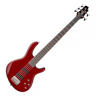 Cort ACTION-BASS-V-PLUS-TR |  Bajo Eléctrico Activo De 5 Cuerdas Transparent Red