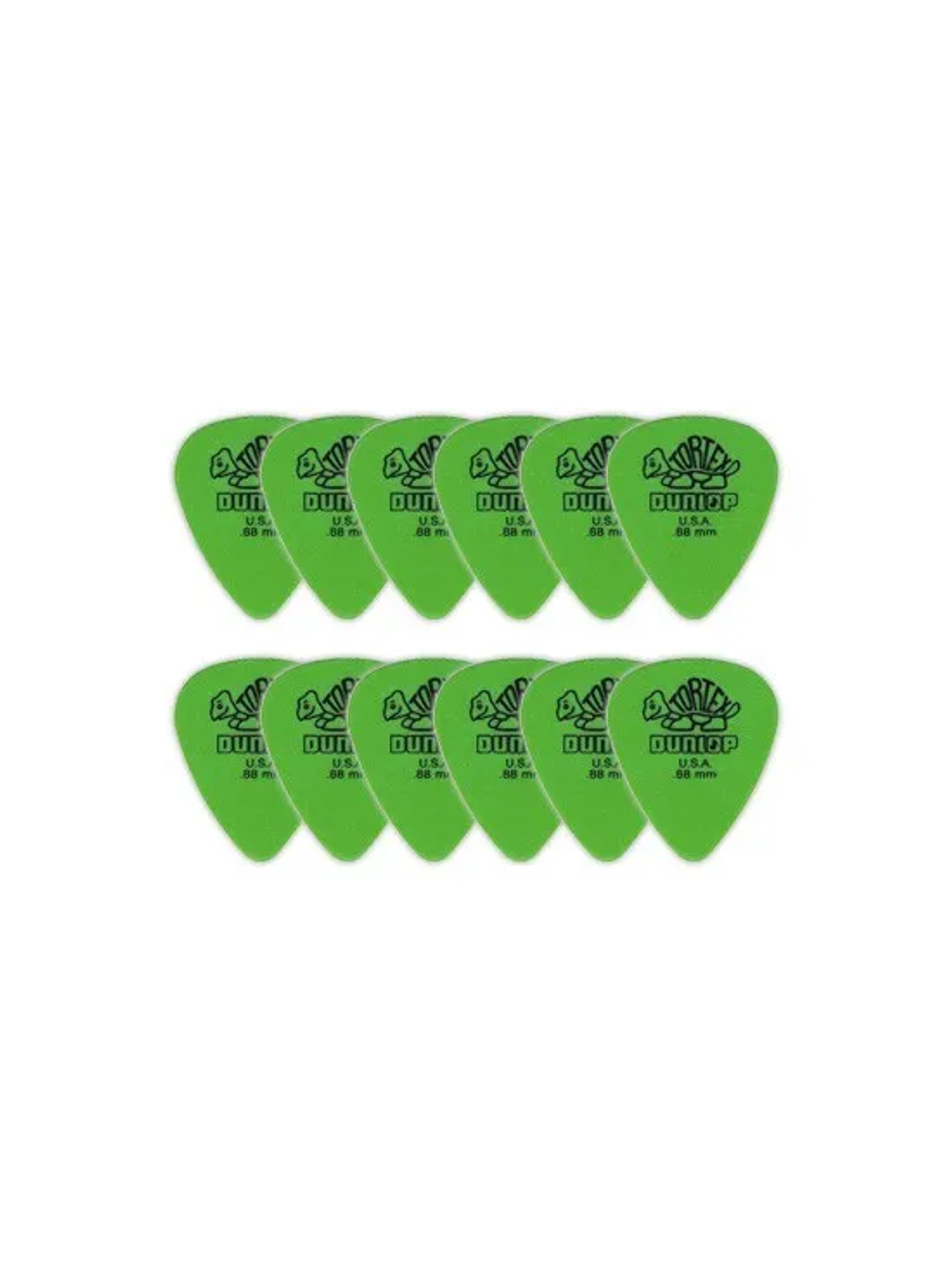 418P.88 Pack 12 Uñetas Tortex 0,88mm Dunlop 1