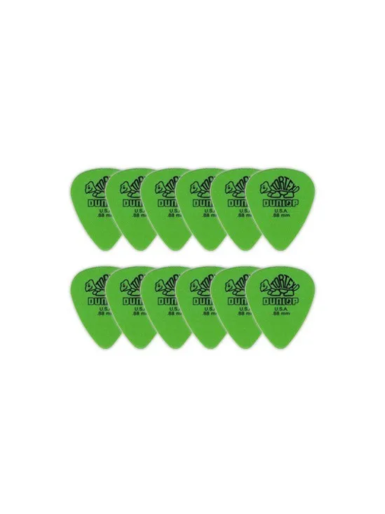 418P.88 Pack 12 Uñetas Tortex 0,88mm Dunlop 1