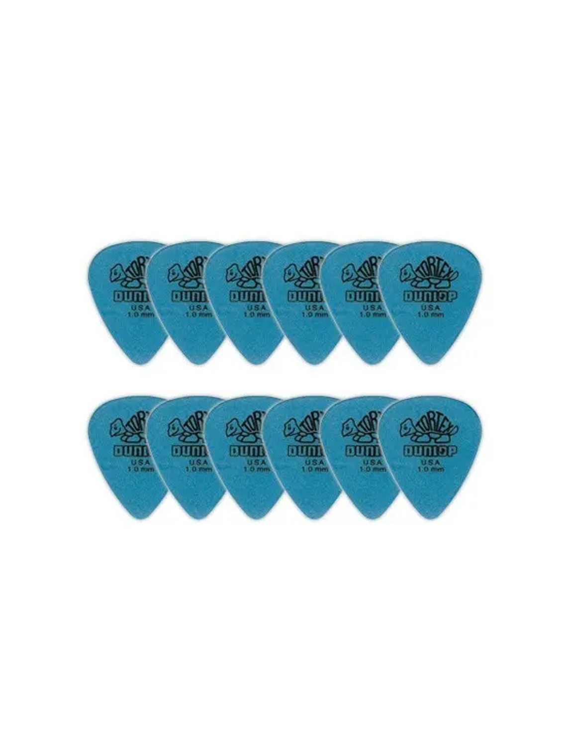 418P1.0 Pack 12 uñetas Tortex 1.0mm Dunlop 1