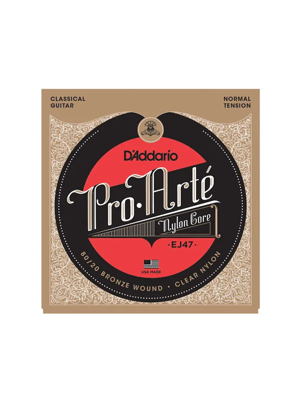 EJ47 Set Cuerdas Nylon Daddario Para Guitarra Clásica  1