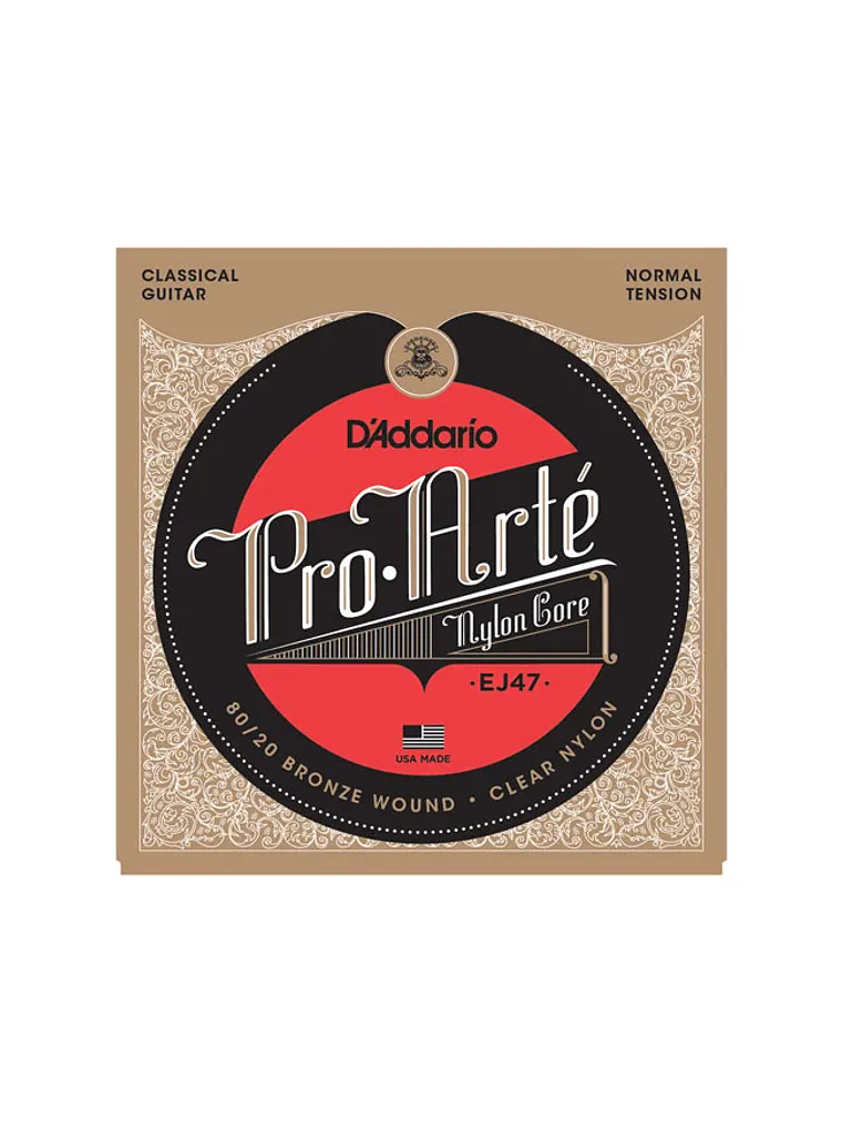EJ47 Set Cuerdas Nylon Daddario Para Guitarra Clásica  1