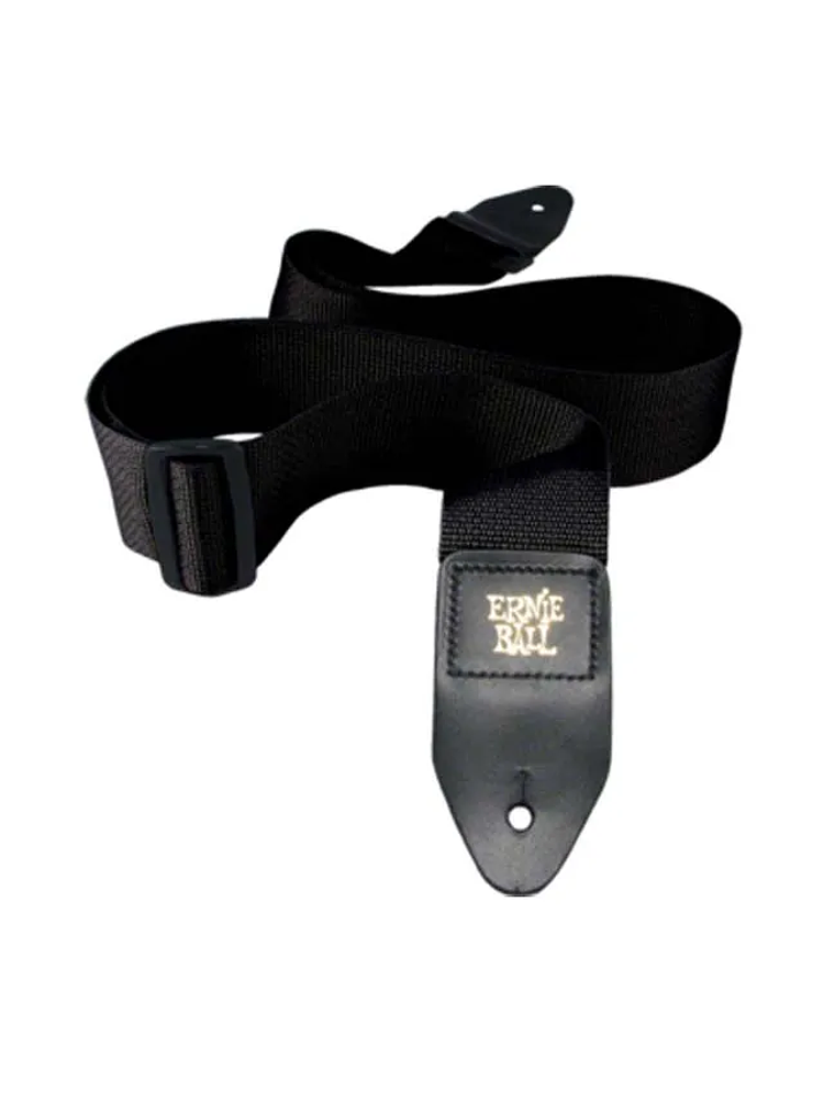 P04037 Correa Guitarra/Bajo Polypro Negra ERNIE BALL 1