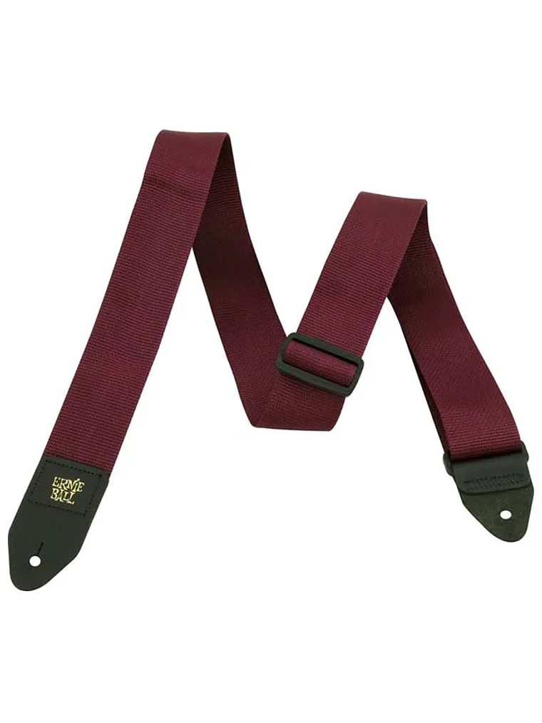 P04047 Correa Guitarra/Bajo Polypro Burdeo ERNIE BALL 1