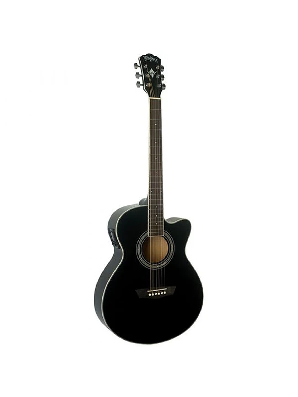 GUITARRA ELECTROACUSTICA EA12B NEGRA WASHBURN  1