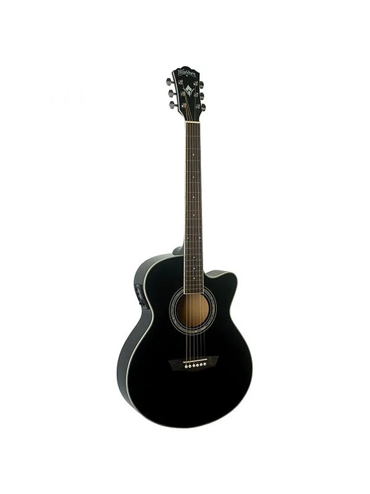 GUITARRA ELECTROACUSTICA EA12B NEGRA WASHBURN  1