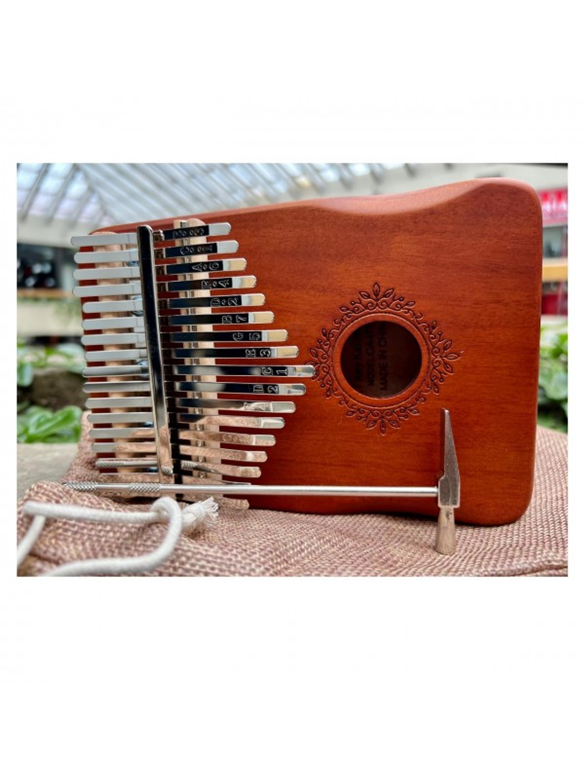 Kalimba Madera 17 Notas con bolso A11  1