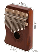 Kalimba Madera 17 Notas con bolso A11  - Miniatura 4