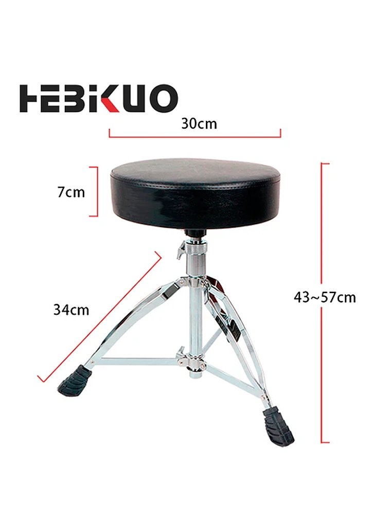 Sillín de batería regulable DA130 Hebikuo 2