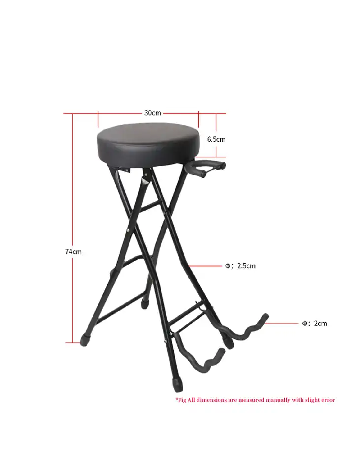 Sillín con soporte para guitarra Hebikuo 2