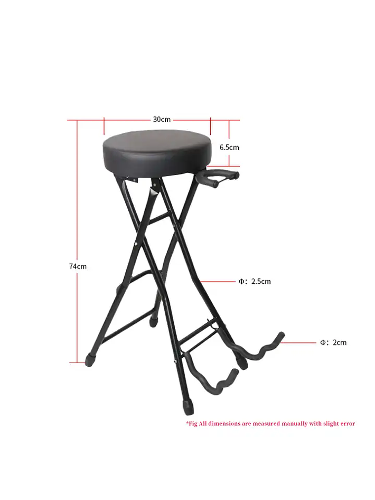 Sillín con soporte para guitarra Hebikuo 2