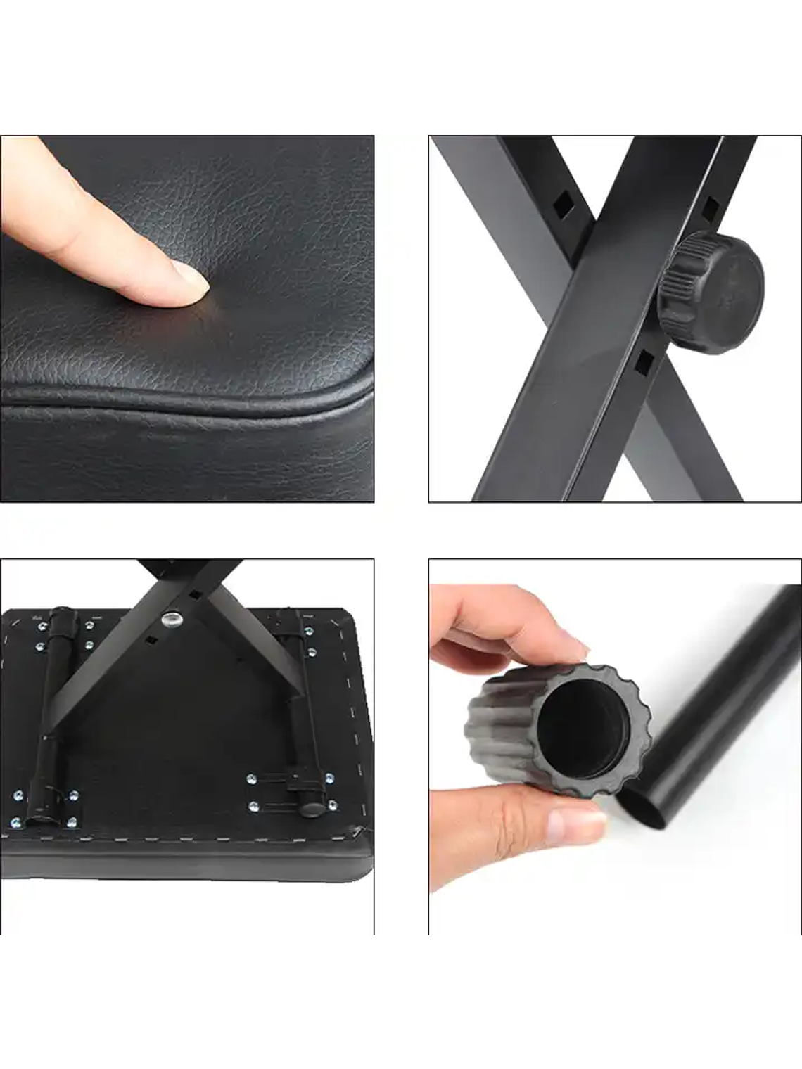 Banqueta para piano ajustable Q-90B, Hebikuo 3