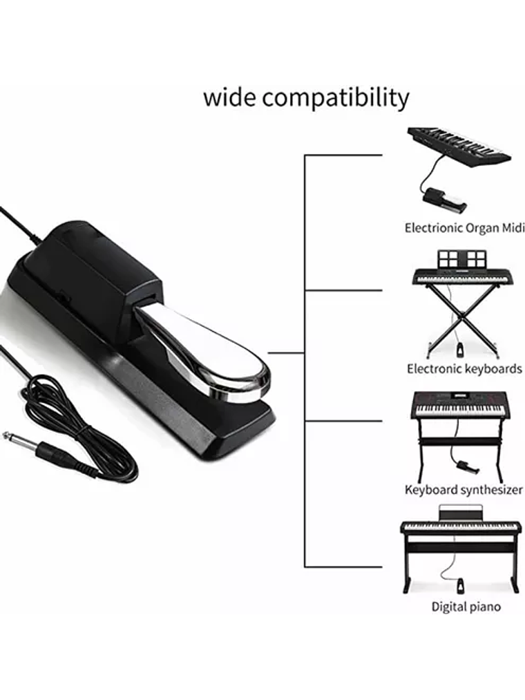 Pedal Sustain Universal Teclado 2