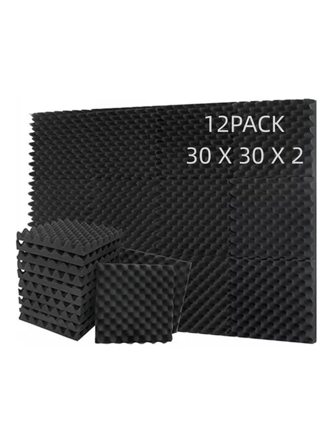 12 x Espuma Acústica Aislante Con Adhesivo 2