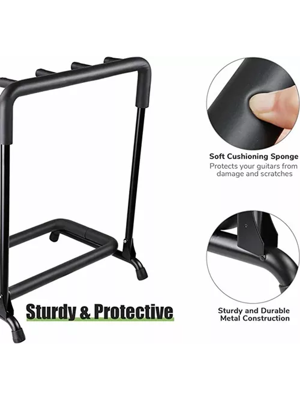 Atril Soporte Triple Para Guitarra Y Bajo 3