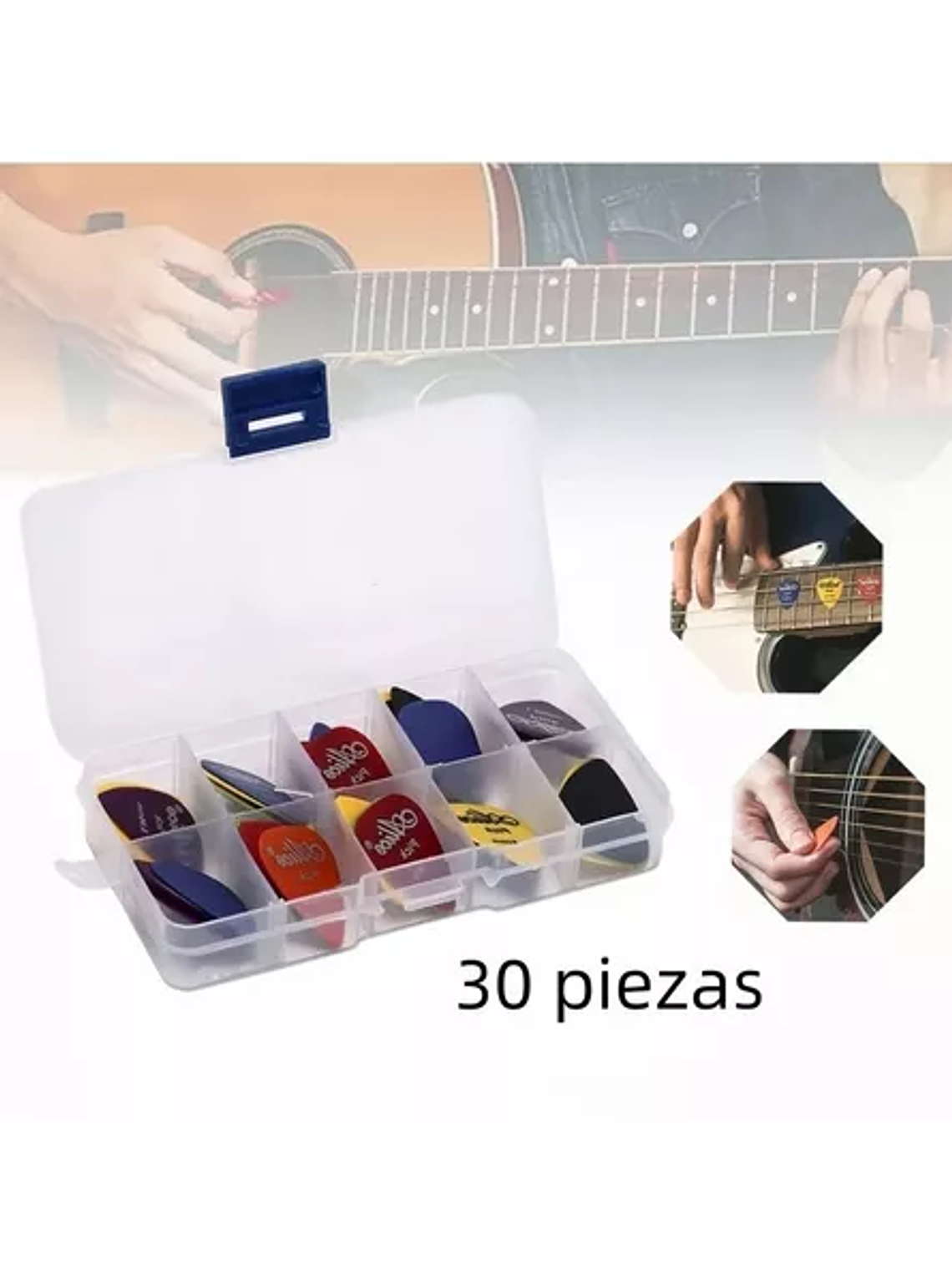 Uñetas De Guitarra Y Bajo (30 Unidades) 2