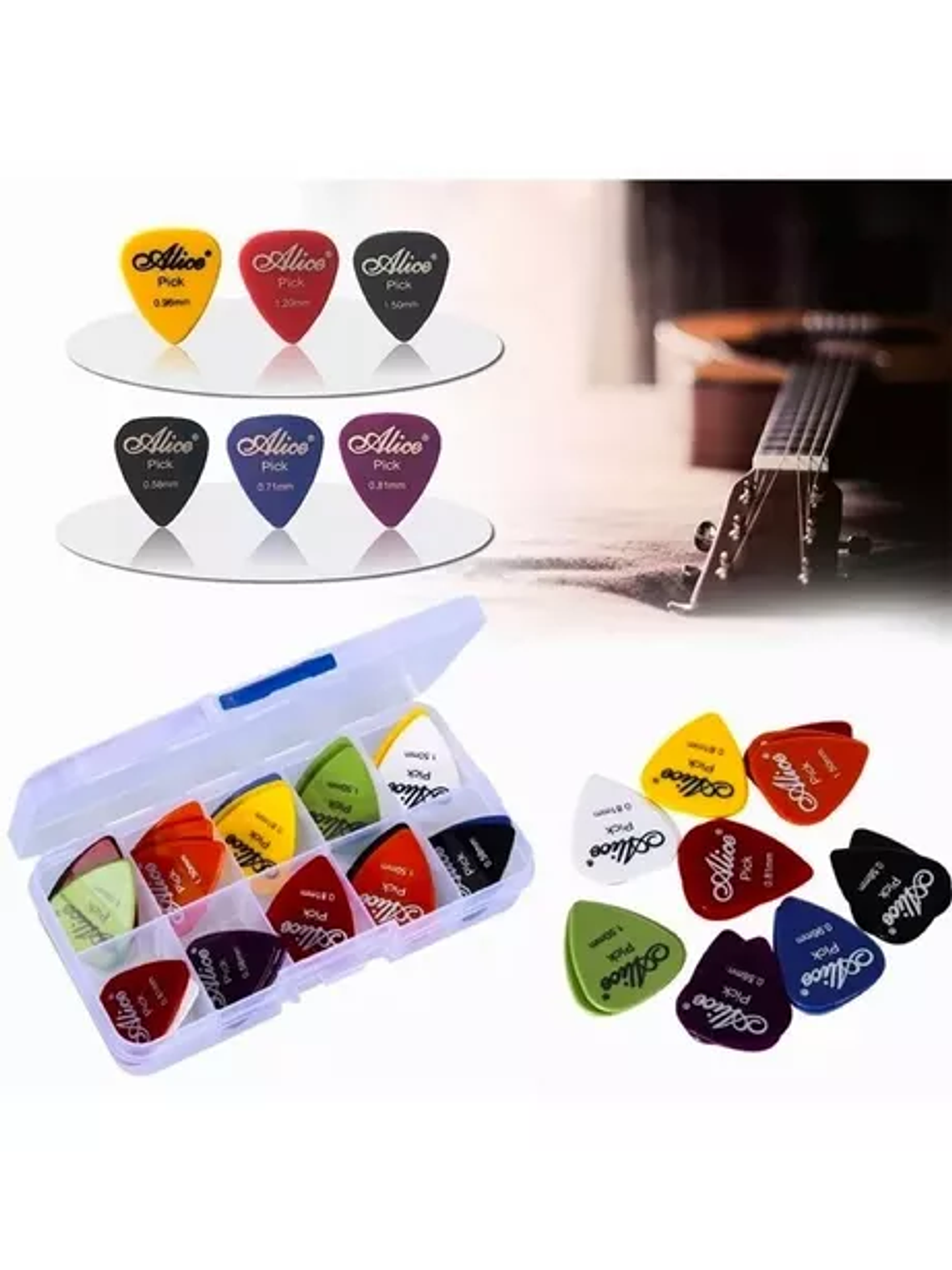 Uñetas De Guitarra Y Bajo (30 Unidades) 1