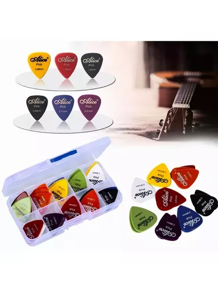 Uñetas De Guitarra Y Bajo (30 Unidades) 1