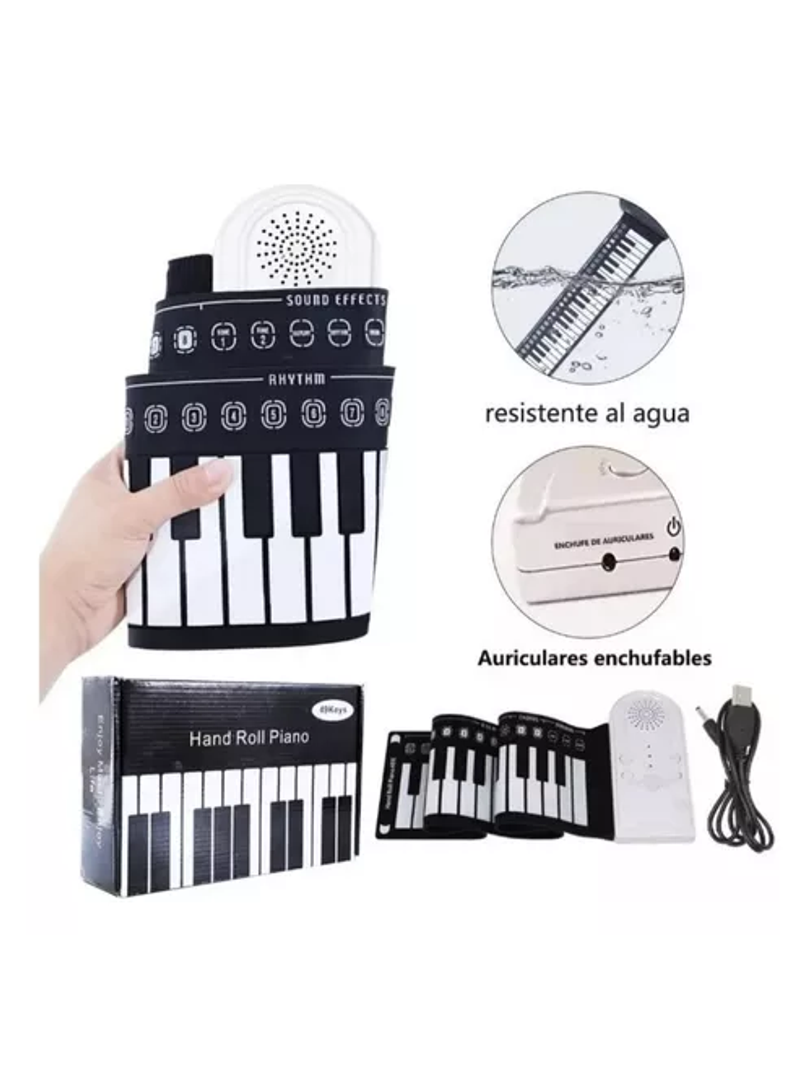 Teclado Musical Flexible Para Niños 49 Teclas 2