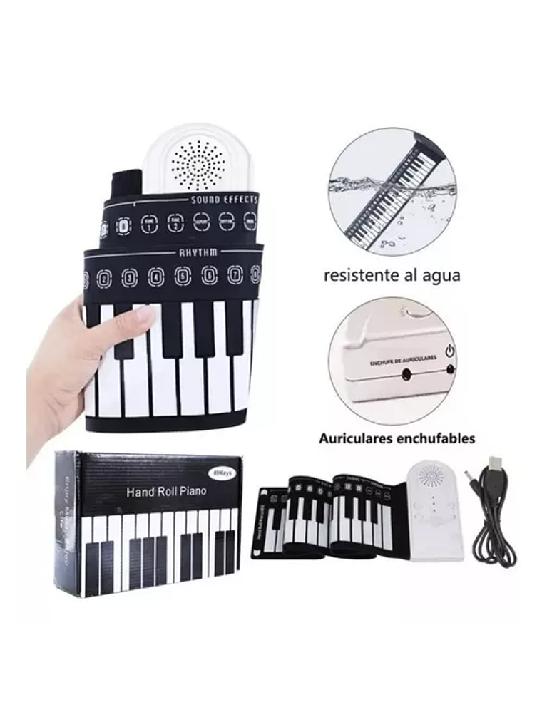 Teclado Musical Flexible Para Niños 49 Teclas 2