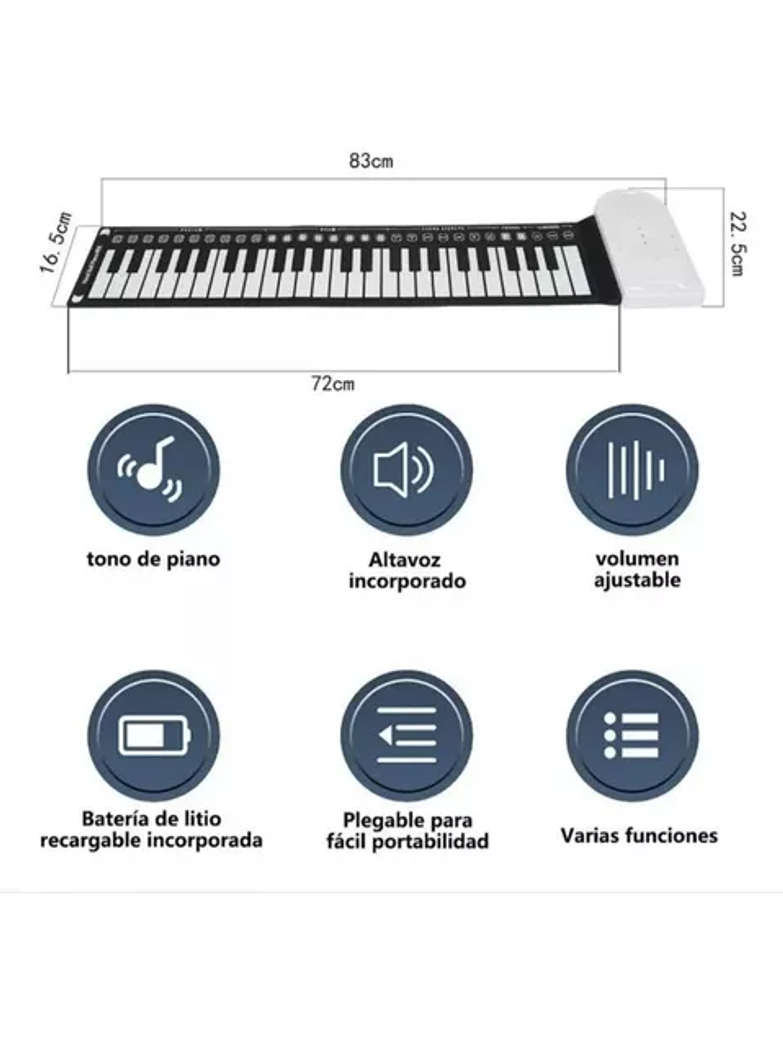 Teclado Musical Flexible Para Niños 49 Teclas 4
