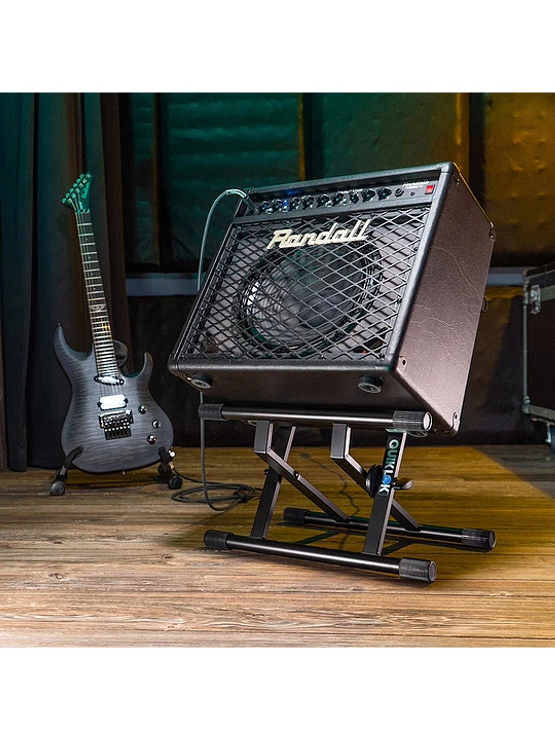 BS-317 Stand Amplificador Guitarra Negro Quik Lok 2