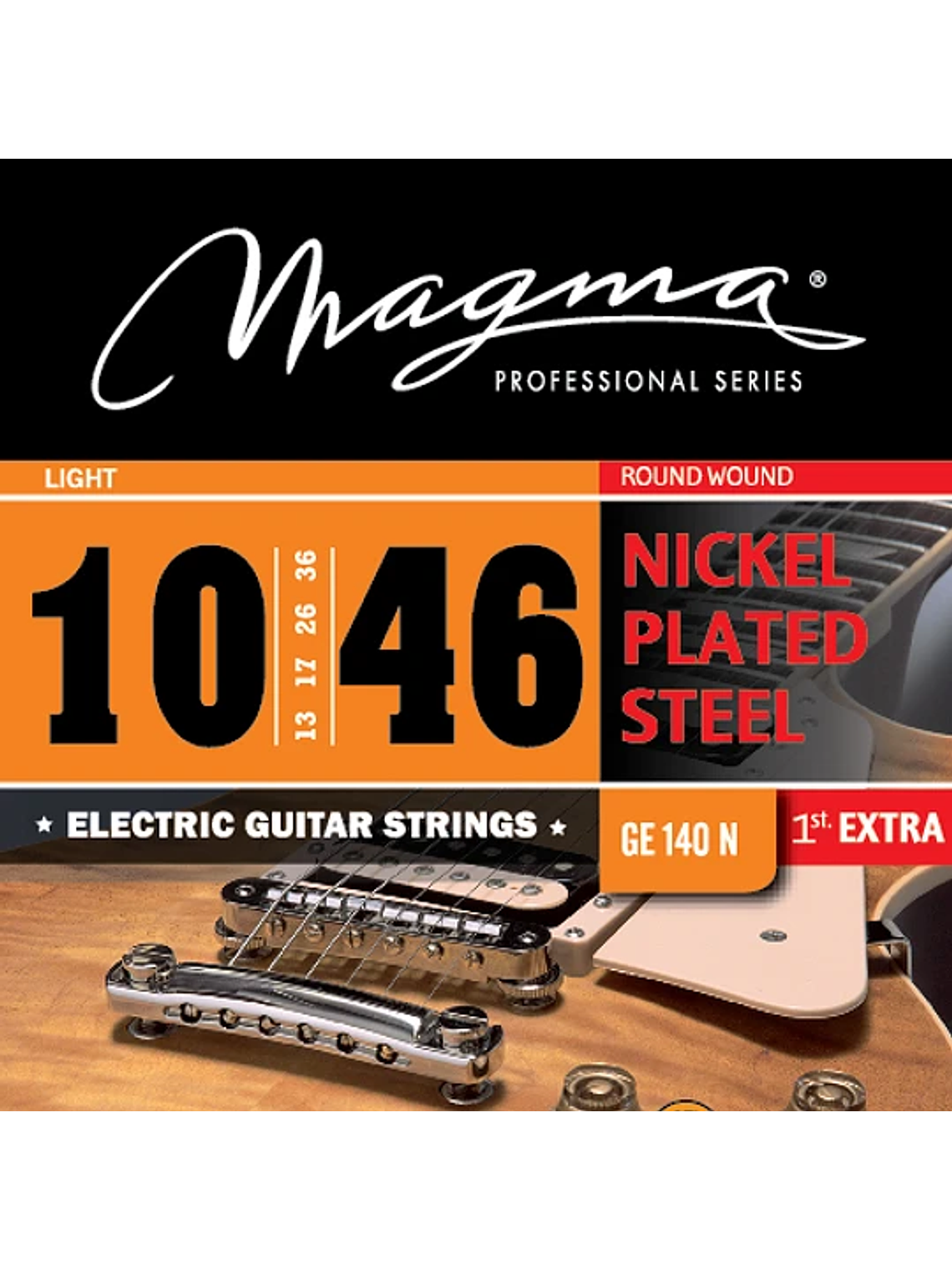 GE140N Cuerdas Para Guitarra Eléctrica 10-46 Magma  1