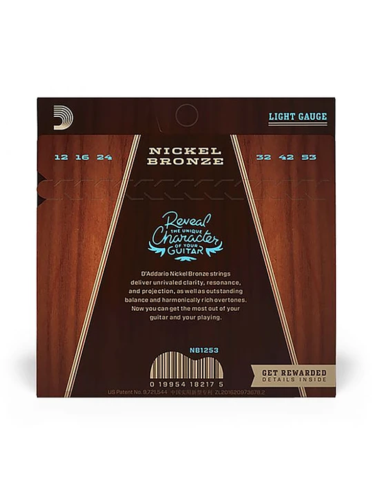 NB1253 Cuerdas Guitarra Acústica Daddario, 12-53 2