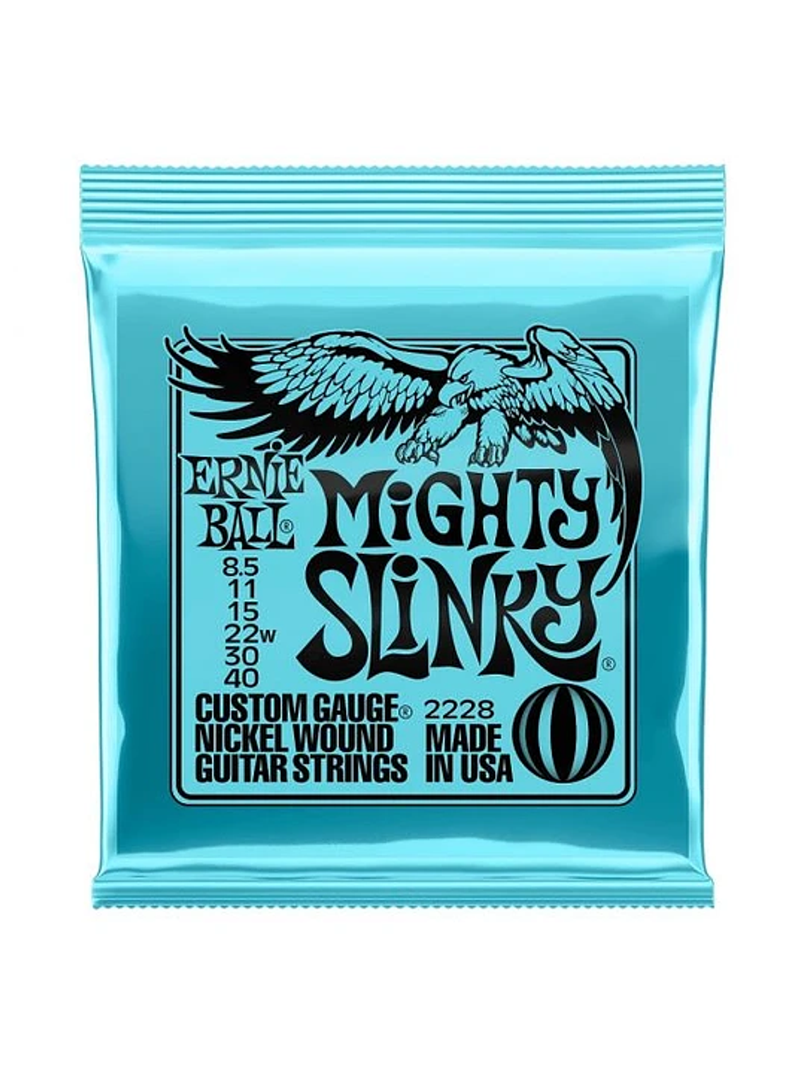 P02228  Cuerdas Para Guitarra Eléctrica Mighty Slinky 8.5-40 Ernie Ball   1