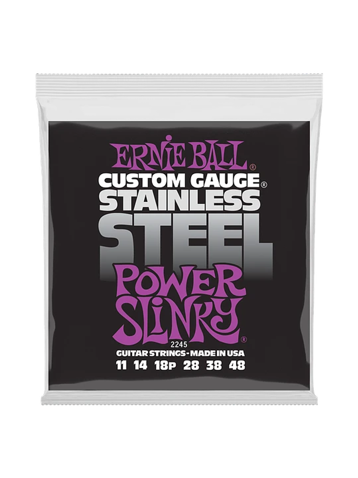 P02245 Cuerdas Guitarra Eléctrica Stainless Steel, 11-48 Ernie Ball 1
