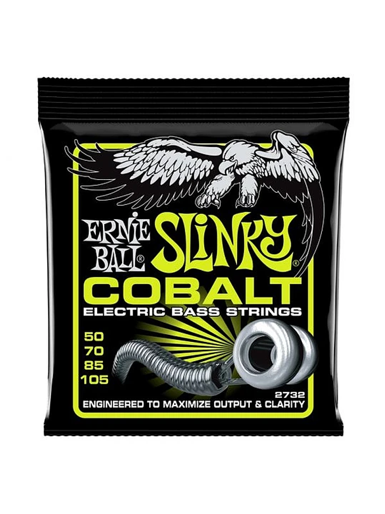 P02732 Cuerdas Para Bajo Eléctrico Ernie Ball Slinky Cobalt 50-105 1