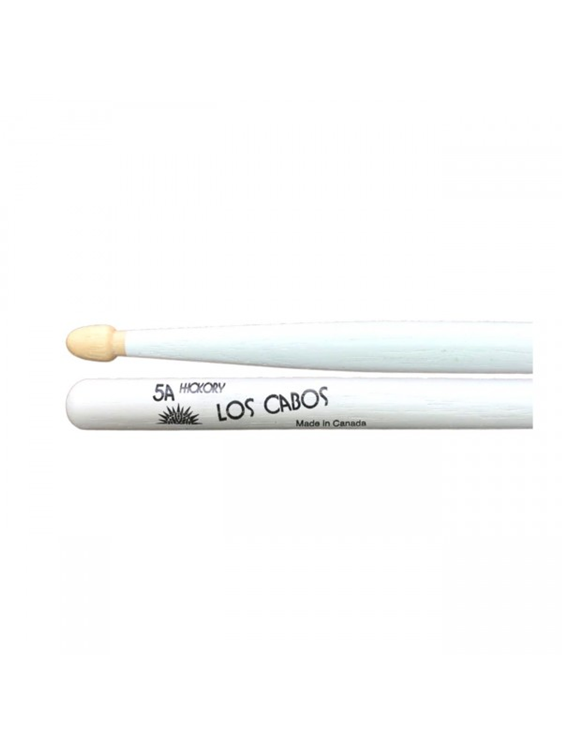 Baquetas 5A Hickory Punta Madera, blanca, los Cabos 1