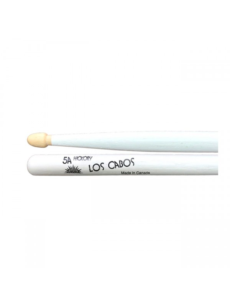 Baquetas 5A Hickory Punta Madera, blanca, los Cabos 1