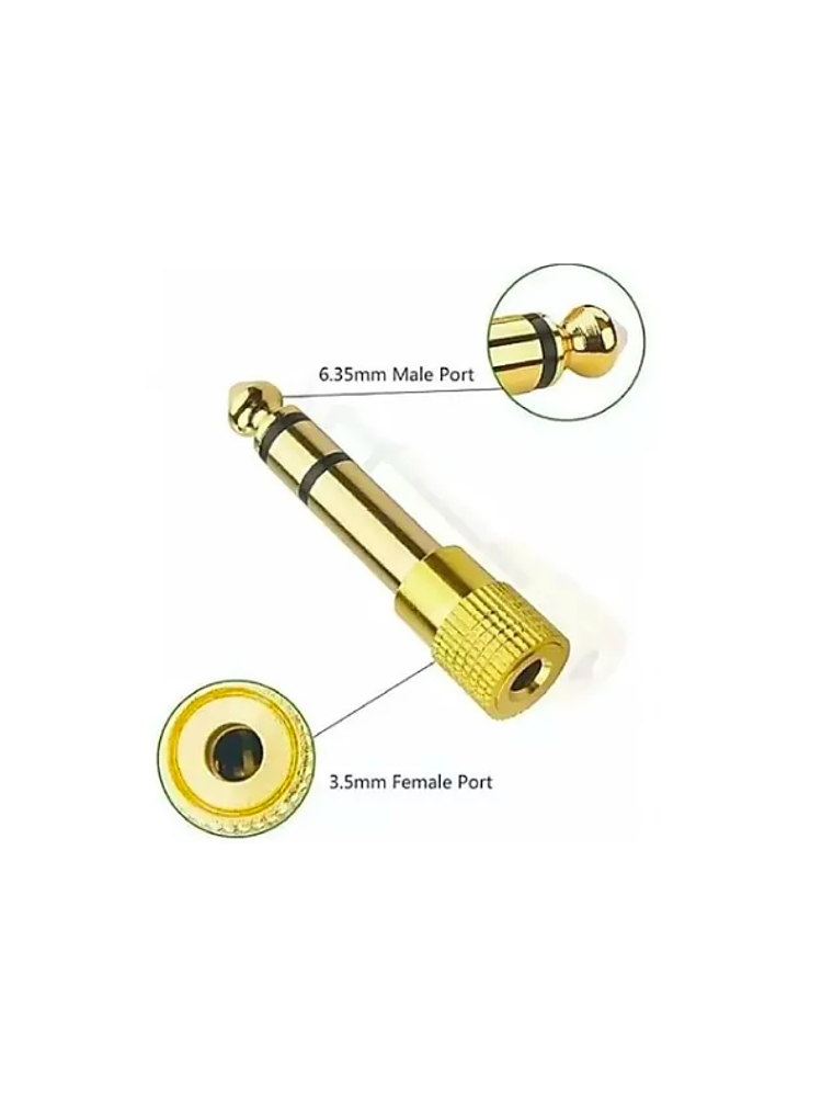 Conector adaptador Plug de 3.5mm a 6.5mm A11 3