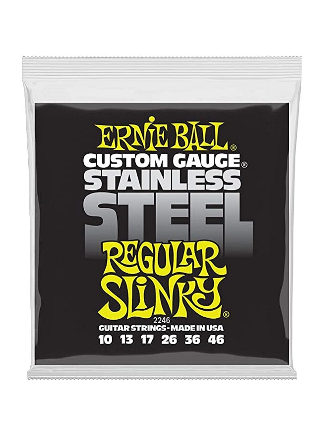 P02246 Cuerdas Power Slinky Stainless Steel 10-46 Ernie Ball 1