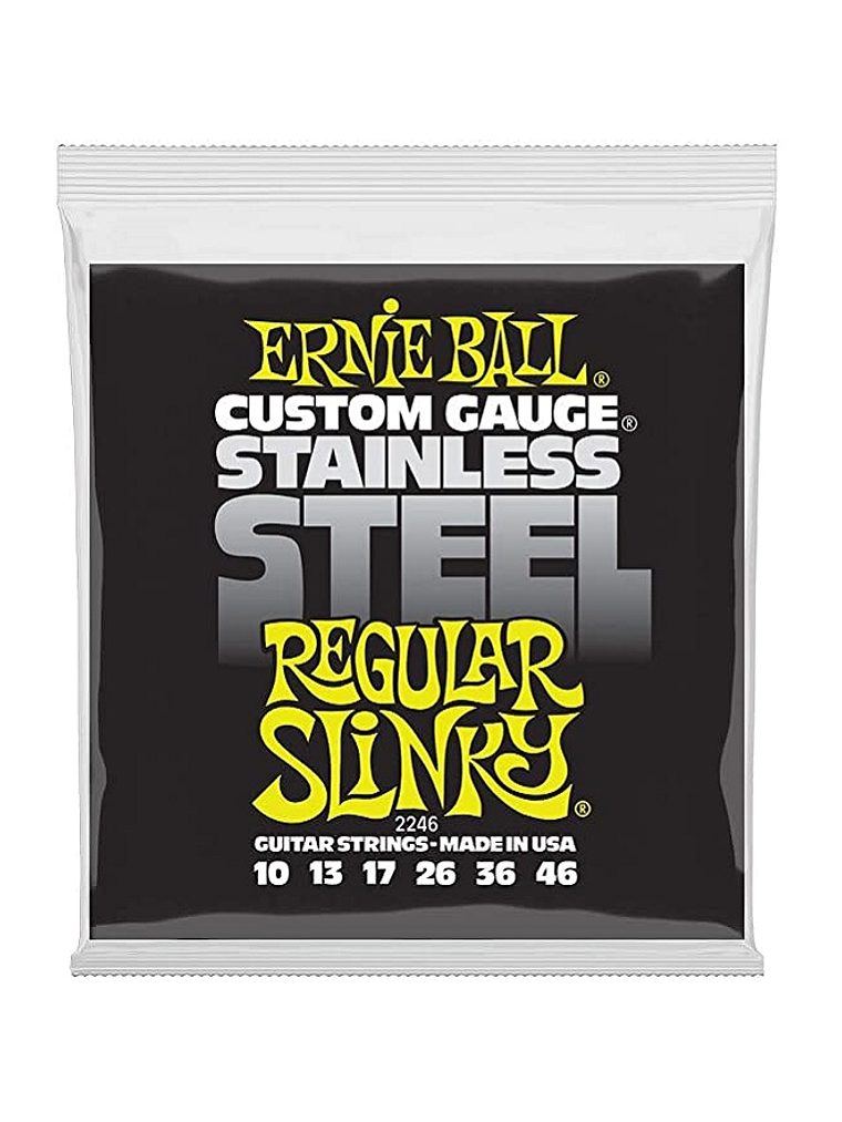 P02246 Cuerdas Power Slinky Stainless Steel 10-46 Ernie Ball 1