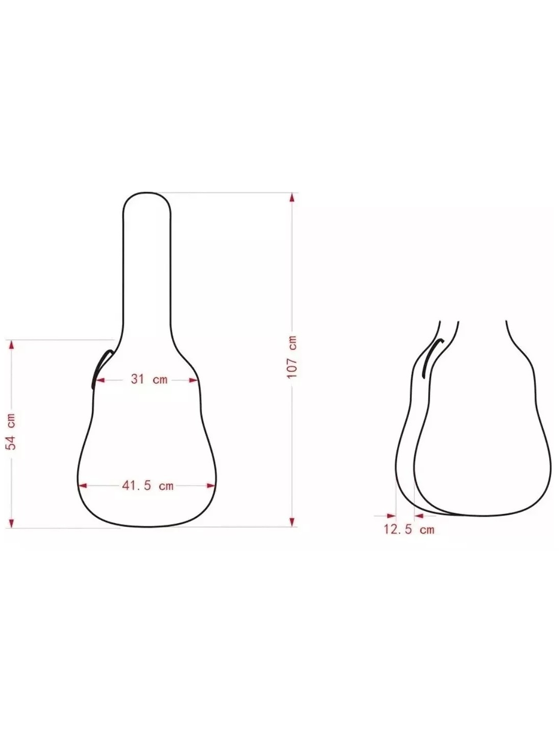 Funda Para Guitarra Acústica 40 Pulgadas 4