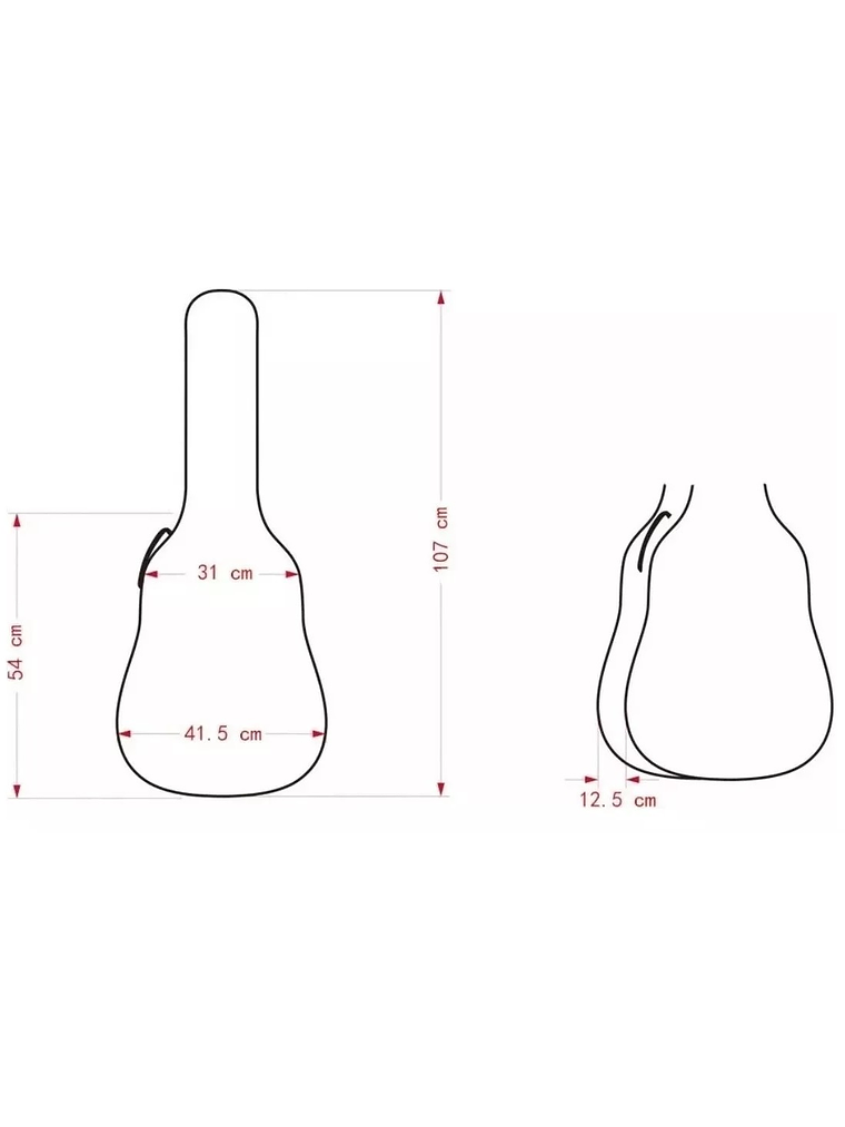 Funda Para Guitarra Acústica 40 Pulgadas 4